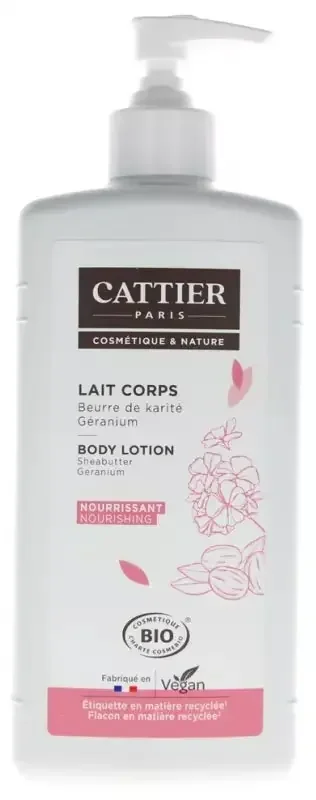 Cattier Lait Corps Nourrissant – Karité Géranium – 500 ml