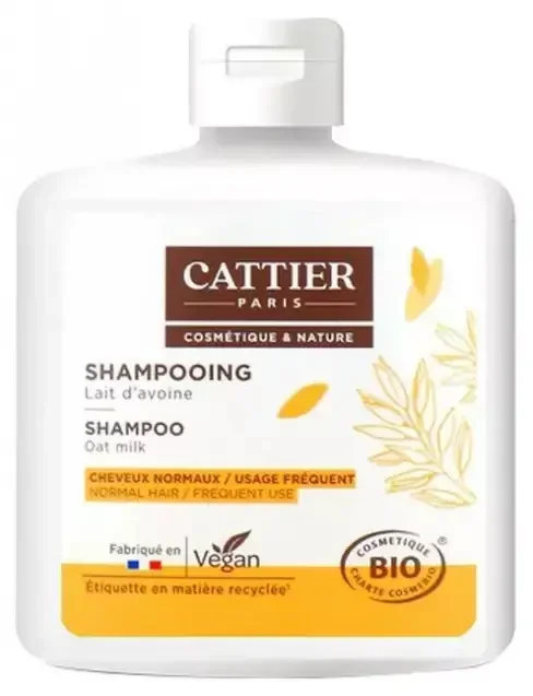 Cattier Shampooing Lait d‘Avoine – Usage Fréquent – 250 ml
