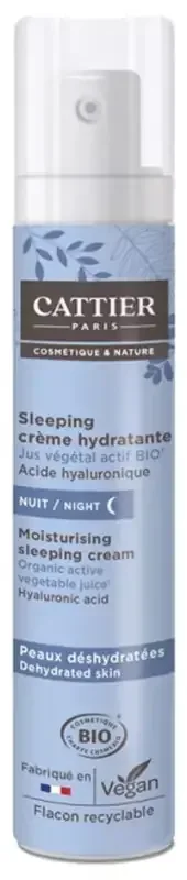 Cattier Sleeping Crème Hydratante – Peaux Déshydratées – 50 ml