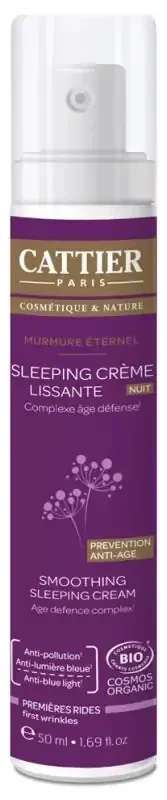 Cattier Sleeping Crème Lissante – Murmure Éternel – 50 ml