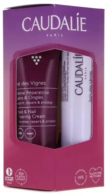 Caudalie Thé Des Vignes Crème Mains & Ongles 30 ml + Soin Des Lèvres 4,5 g