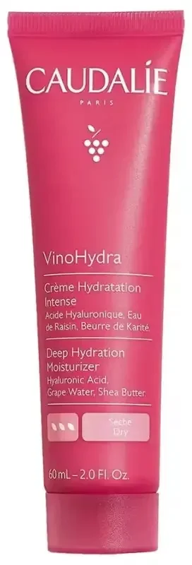 Caudalie VinoHydra Crème Hydratation Intense Peaux Sèches 60 ml