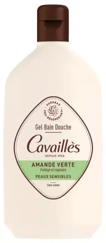 Cavaillès Gel Bain et Douche Amande Verte Peaux Sensibles 400 ml