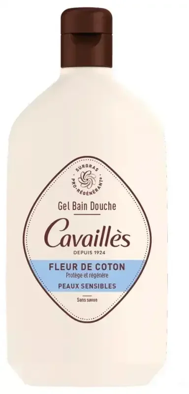 Cavaillès Gel Bain et Douche Fleur de Coton Peaux Sensibles 400 ml