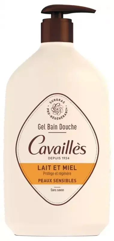 Cavaillès Gel Bain et Douche Lait et Miel 1 L