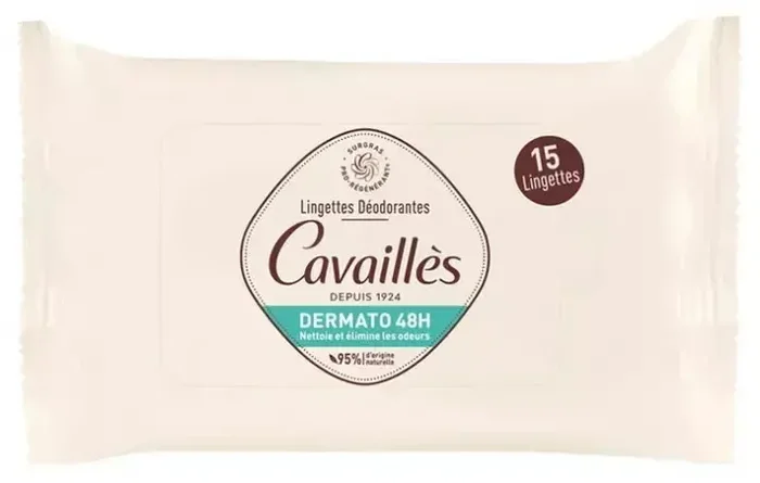 Cavaillès Lingettes Déodorantes 15 Unités