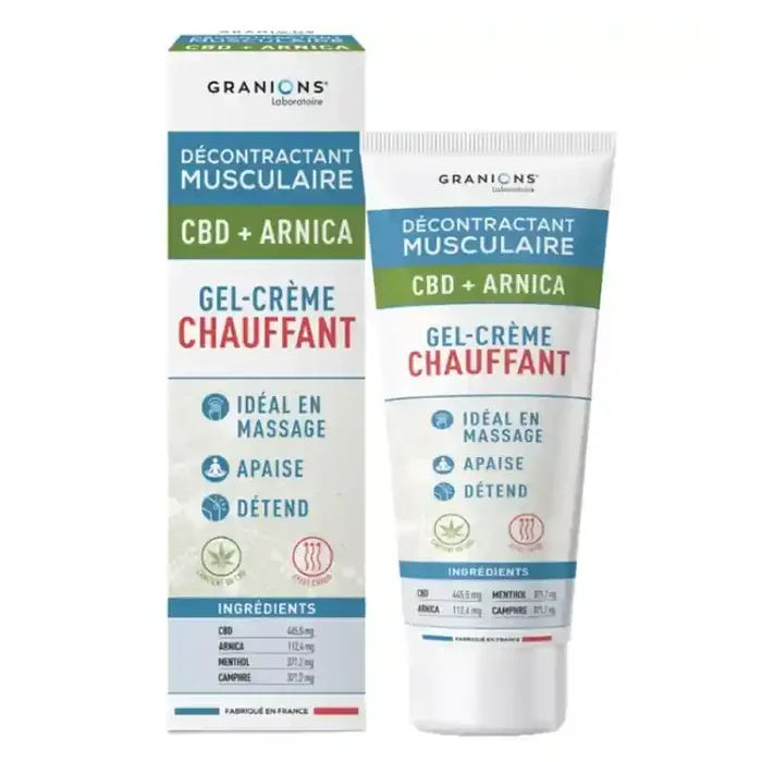 CBD + ARNICA GEL CREME CHAUFFANT 75ML GRANIONS