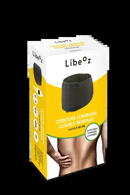 Ceinture lombaire double serrage Hauteur 26 – Taille 4