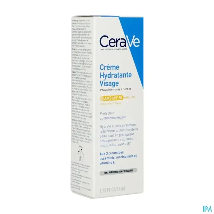 Cerave crème hydratante visage SPF50 52ml