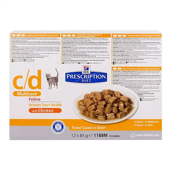 Chat c/d Urinary poulet 12x85g