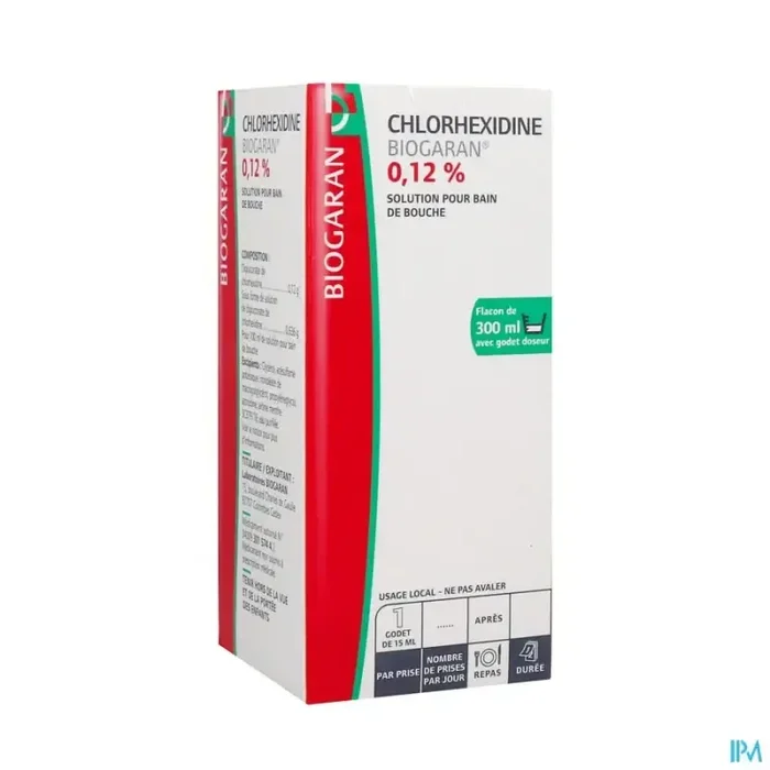 Chlorhexidine biogaran 0.12% bain de bouche 300ml