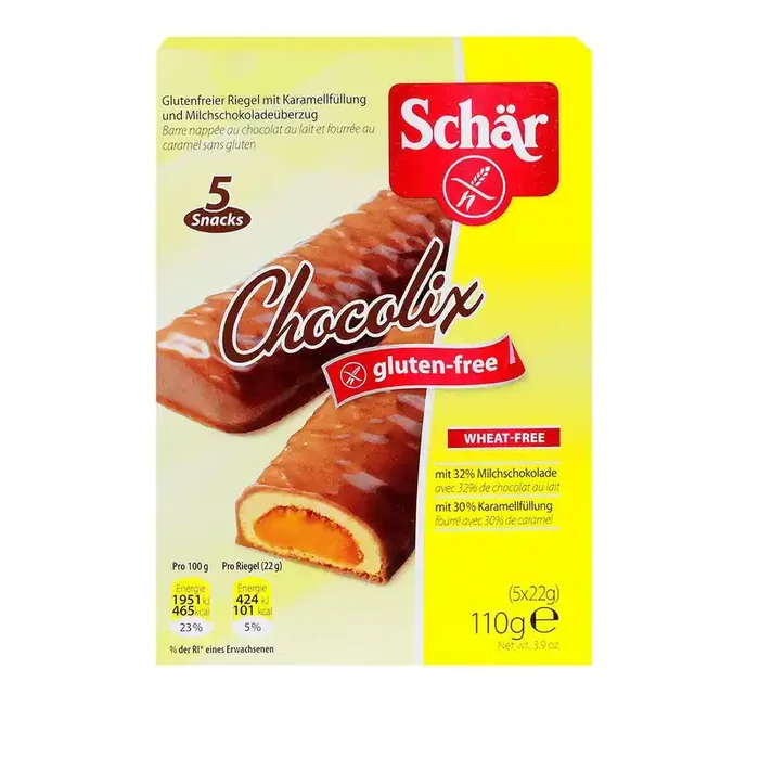 Chocolix 5 barres chocolat caramel