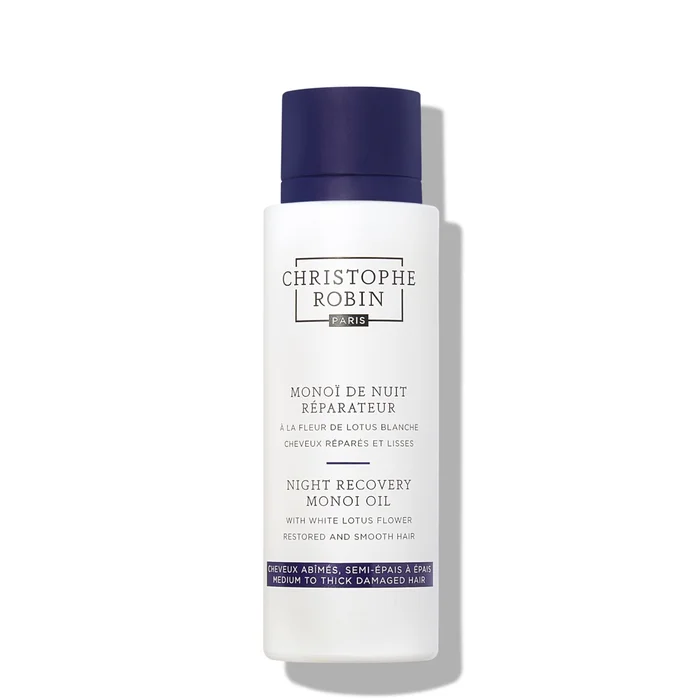 Christophe Robin Night Recovery Monoï Oil with White Lotus Flower 92ml