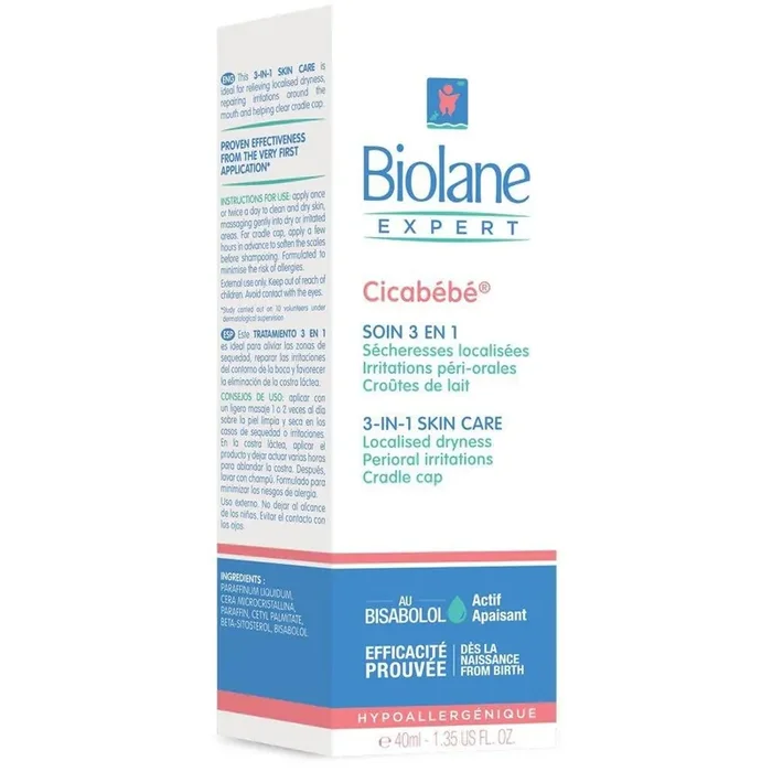 Cicabebe Soin 3 En 1 Croutes De Lait 40ml Biolane