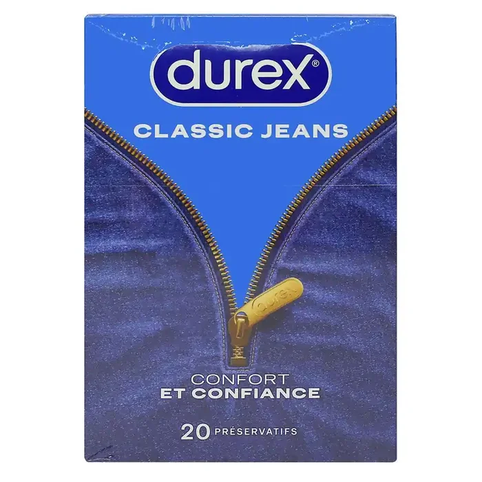 Classic Jeans 20 préservatifs lubrifiés confort et confiance