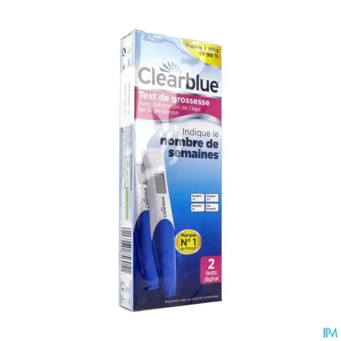 Clearblue test de grossesse digital avec estimation de l‘age de grossesse x2