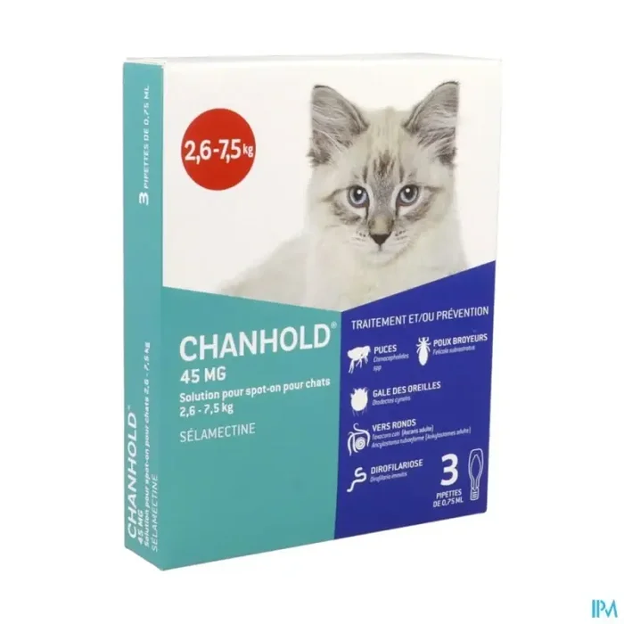 Clement thekan chanhold 45mg spot on chat 2kg6/7kg 3