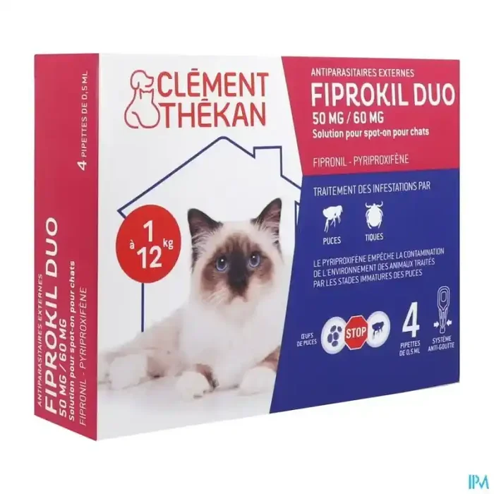 Clement thekan fiprokil duo spot on chat -4kg x4