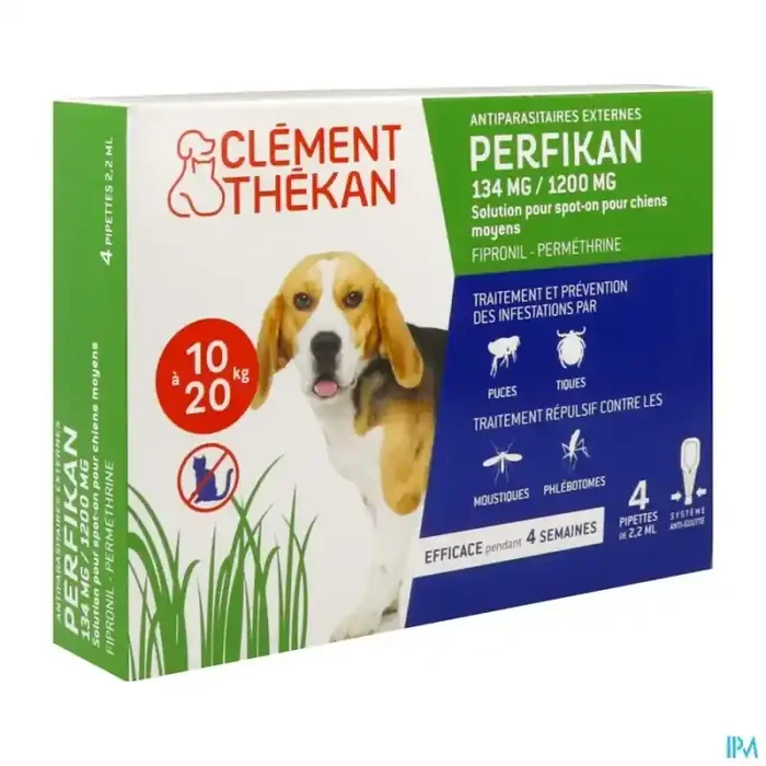 Clement thekan perfikan spot on chien 10/20kg x4