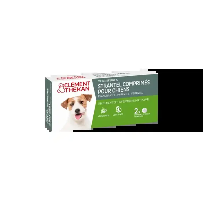 Clement Thekan strantel chien vermifuges 4 comprimes