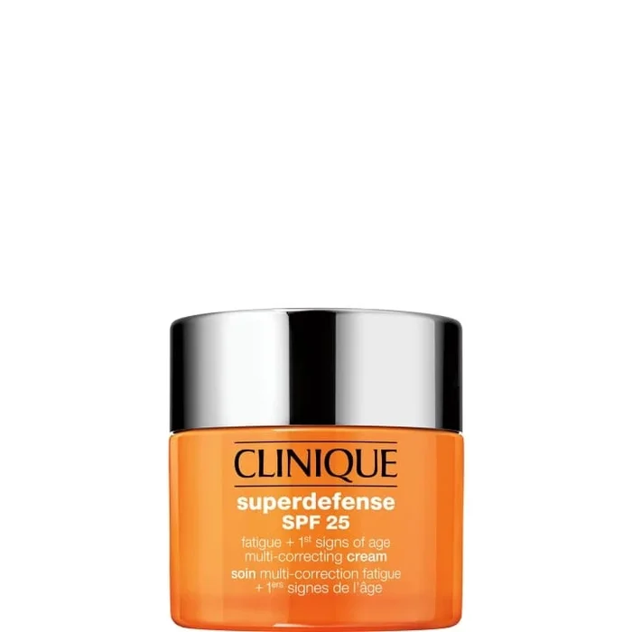 CLINIQUE Superdefense SPF 25 Soin Multi-correction Fatigue + 1ers Signes de l'Âge – Peaux Sèches à Mixtes
