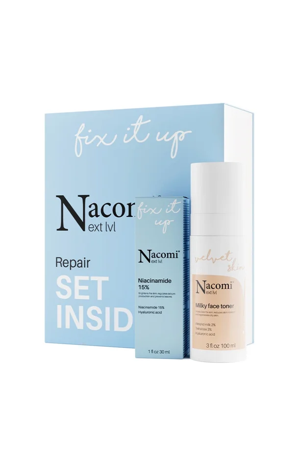 Coffret apaisant – Niacinamide – Peaux sèches – 2 produits