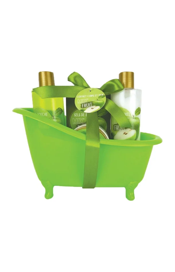 Coffret baignoire – Pomme & poire – 5 produits