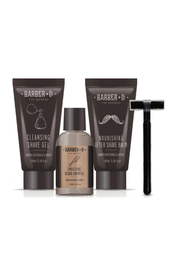 Coffret bain & rasage – Barber+Co- Homme – 4 produits