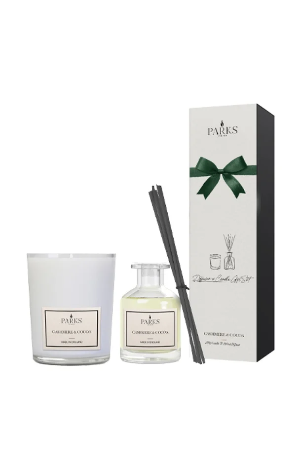 Coffret bougie & diffuseur – Cashmere & cacao