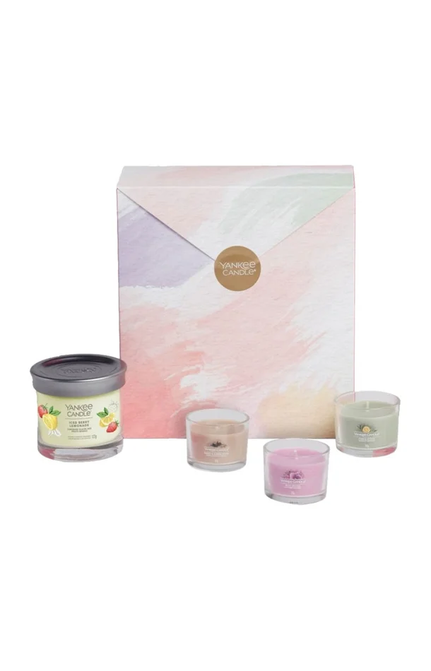 Coffret bougies – Gobelet & votives – 4 produits