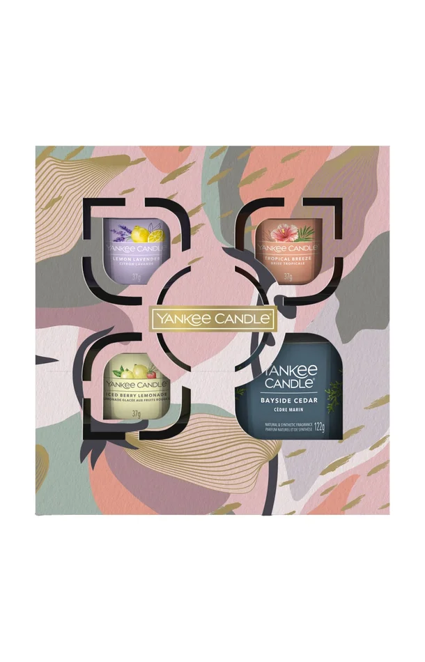 Coffret bougies votives & gobelet – 4 bougies
