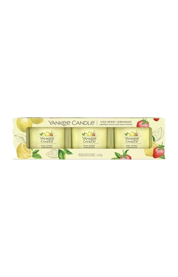 Coffret bougies votives – Limonade aux baies glacées – 3 x 37 g