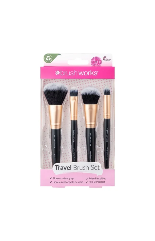 Coffret de mini pinceaux – Teint & yeux – 4 unités