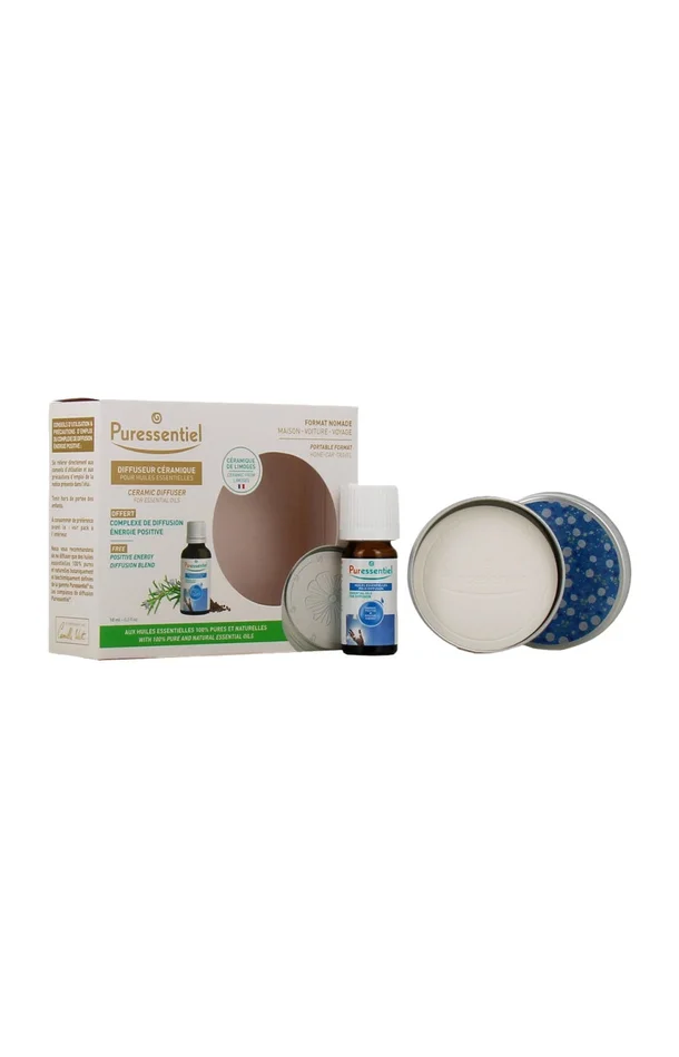 Coffret diffuseur galet nomade & huile essentielle pour diffusion – Energie positive