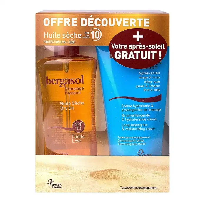 Coffret huile sèche SPF10 125ml & après-soleil 150ml