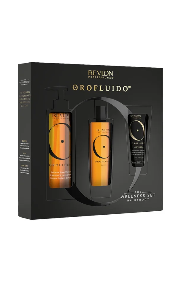 Coffret hydratation à l’huile d’argan – Orofluido – Cheveux & corps – 3 produits