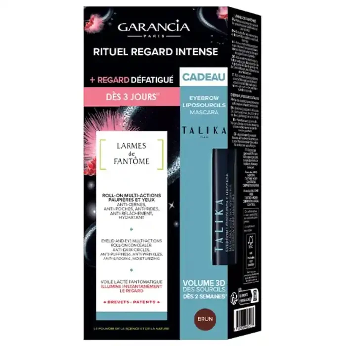 COFFRET LARMES DE FANTÔME ROLL-ON PAUPIERES et YEUX 10 ML + TALIKA MASCARA BRUN 5ML OFFERT GARANCIA