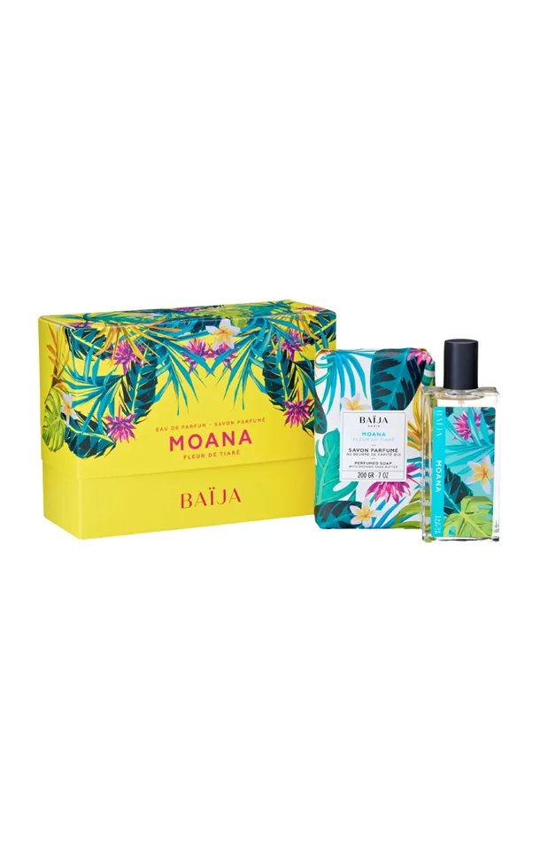 Coffret Moana – Savon & eau de parfum – Fleur de tiaré & tubéreuse