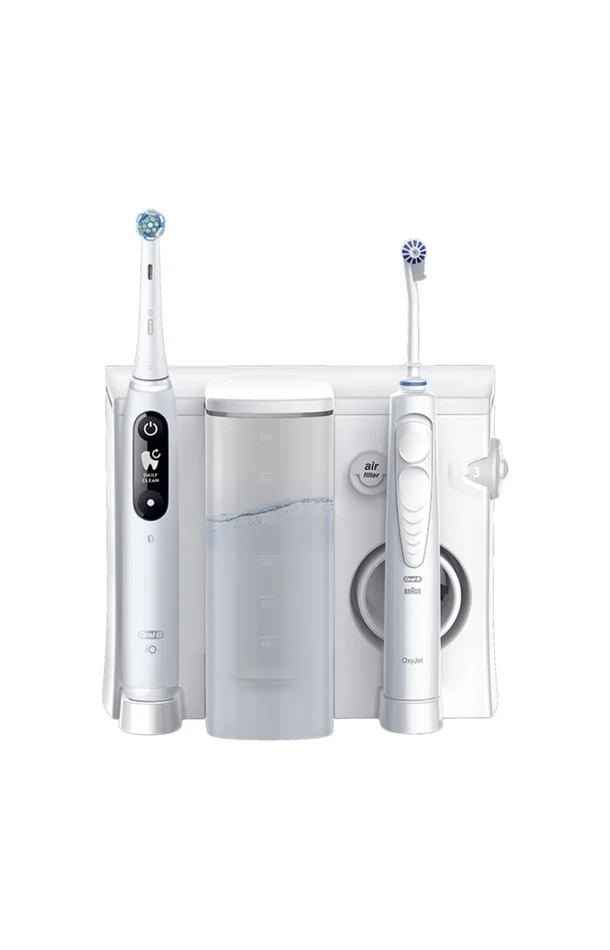 Coffret Oxyjet & brosse a dents électrique – IO6 Series – Blanc