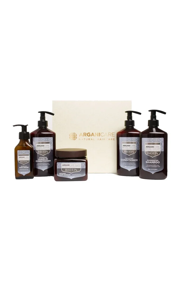 Coffret réparateur – Biotine – Cheveux secs & abîmés – 5 produits