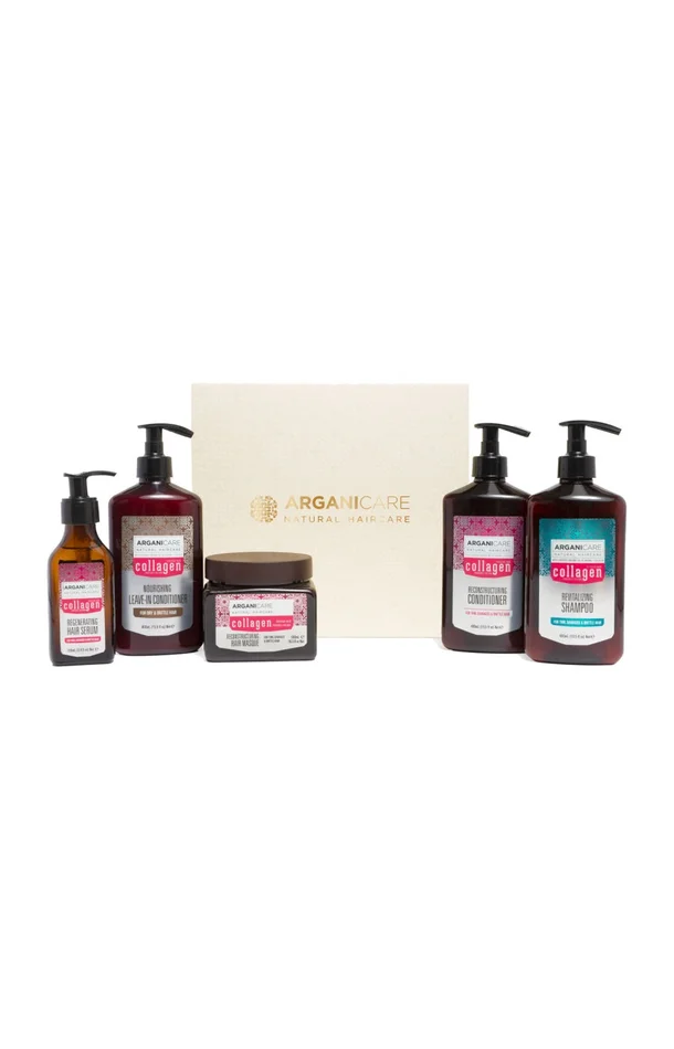 Coffret revitalisant – Collagène – Cheveux fins, dévitalisés & sans volume – 5 produits
