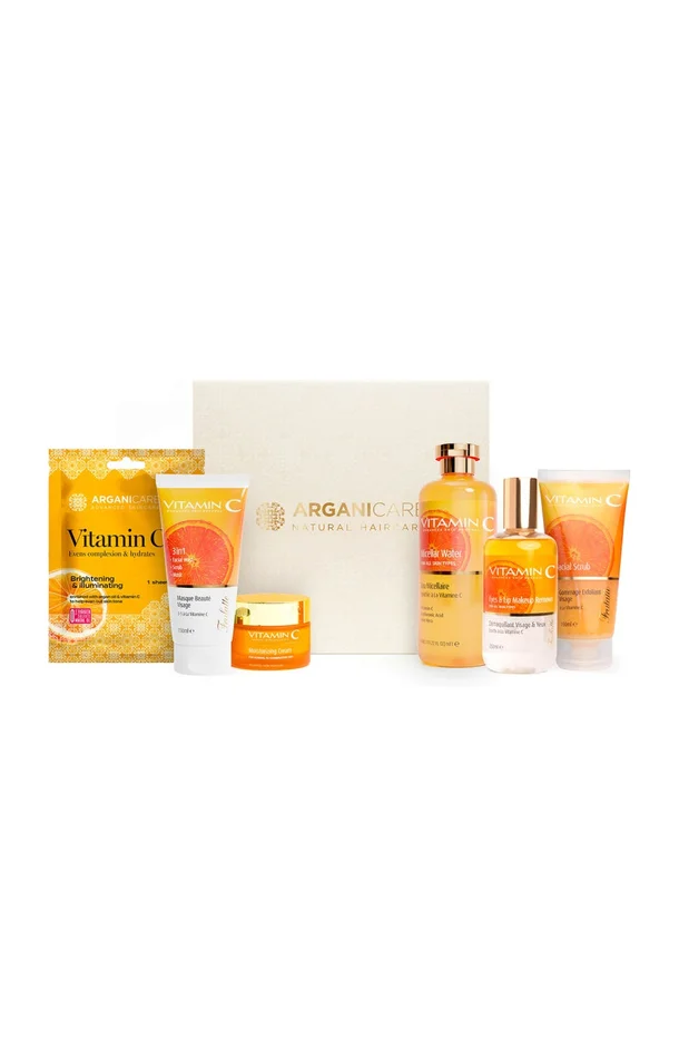 Coffret soin visage – Éclat & Vitalité – Vitamine C – 6 produits