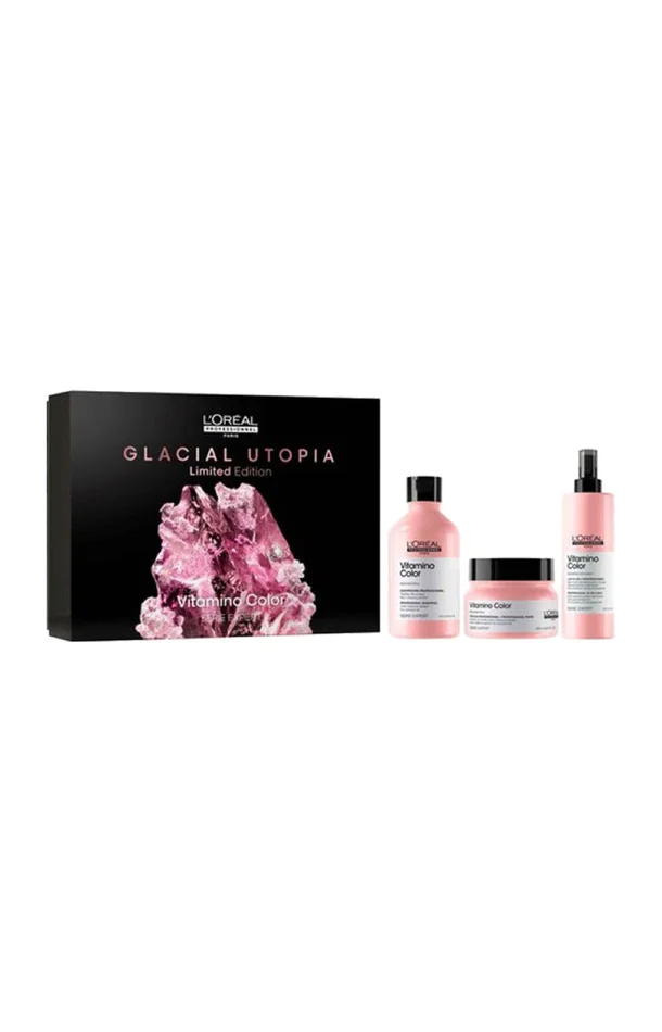 Coffret soins cheveux – Vitamino Color – Cheveux colorés – 3 produits