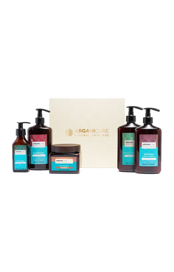 Coffret ultra-nourrissant – Argan & karité – Cheveux bouclés – 5 produits