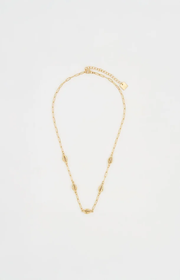 Collier chaîne fine – Sanae – Acier inoxydable – Doré