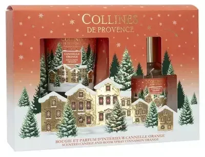 Collines de Provence Coffret de Noël Cannelle Orange 2 Produits