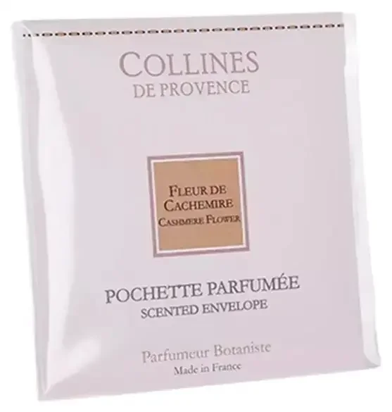 Collines de Provence Pochette Parfumée Couture 6 Grammes – Senteur Fleur de Cachemire