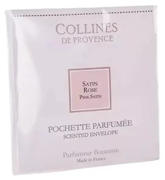 Collines de Provence Pochette Parfumée Couture 6 Grammes – Senteur Satin Rose