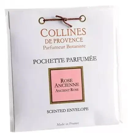 Collines de Provence Pochette Parfumée Les Naturelles 6 Grammes – Senteur Rose Ancienne