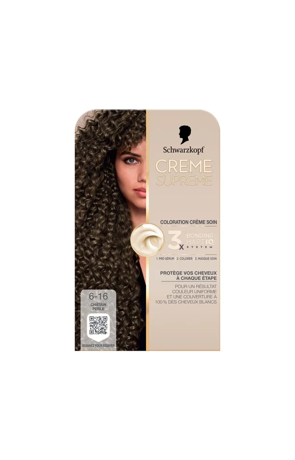 Coloration – Crème supreme – 6-16 Chatain perle